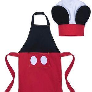 New Mickey Apron and Chef Hat (kids)